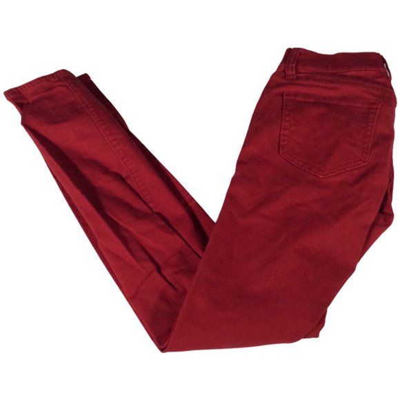 Size: 0 - Red Rockstar Skinny Jeans - Picture 1 of 1